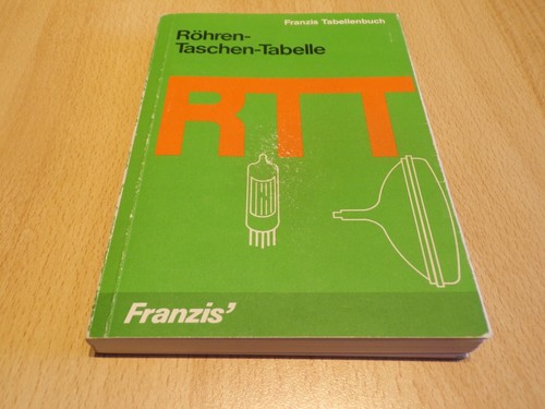 Buch röhren taschen tabelle - ", taschen-tabelle