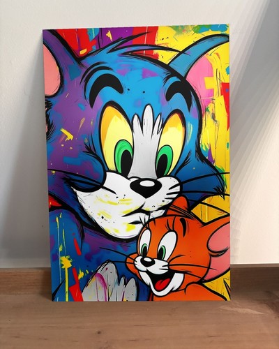 Metallbild tom und jerry pop - und,