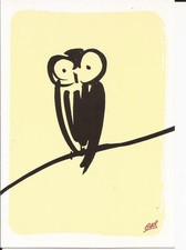 CP d'Art LA CHOUETTE / OWL